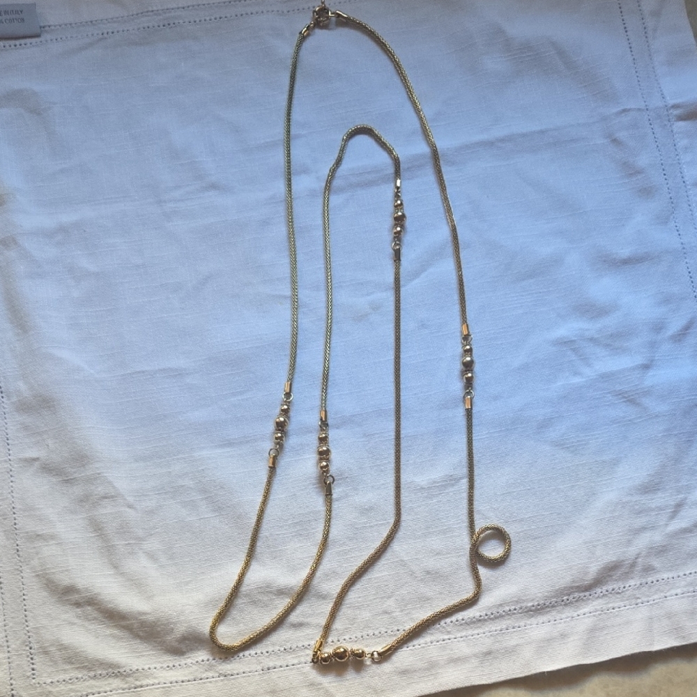 Costume Gold Necklace 30" Long
